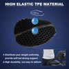SKYJDM Foldable Motorcycle Gel Seat Cushion, Large 3D-Honeycomb Structure Shock