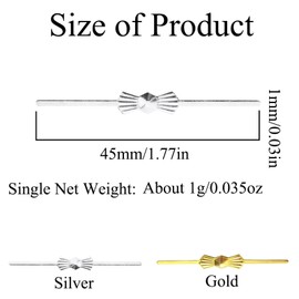 TopHomer 100-Pack Chandelier Connector Clip Chandelier Bowtie Pin Replacement Light Pendant Attachment for Crystals Drops Lighting Restoration (45mm, Gold)