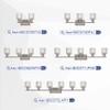 TODOLUZ Hammered Glass Replacement for Bathroom Wall Light Kitchen Island