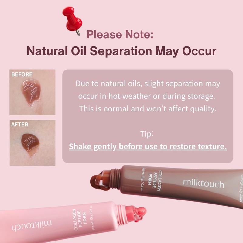 milktouch Vegan Glow Up Collagen Lip Balm–Hydrating Lip Care with