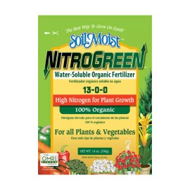 SoilMoist NitroGreen Organic Plant Fertilizer 14oz High Nitrogen Water Soluble