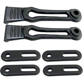 Hood Door Strap Latch Replacement - Compatible with Yamaha Rhino 450, 660, 700, Hisun UTV, Massimo, QLINK, Coleman, BENNCHE, Cub Cadet 400CC, 500CC, 700CC Models - Rubber Return Latch Kit