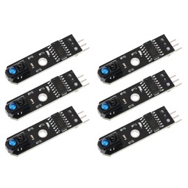 Tracking Module, 5V 1 Way Tracking Module, 1 Channel Infrared Reflection Tracking Sensor Module, Intelligent Car Infrared Tracking Probe Module, Pack of 6