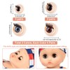 PH PandaHall 16 Pairs 3D Safety Eyes with Eyelash, 4