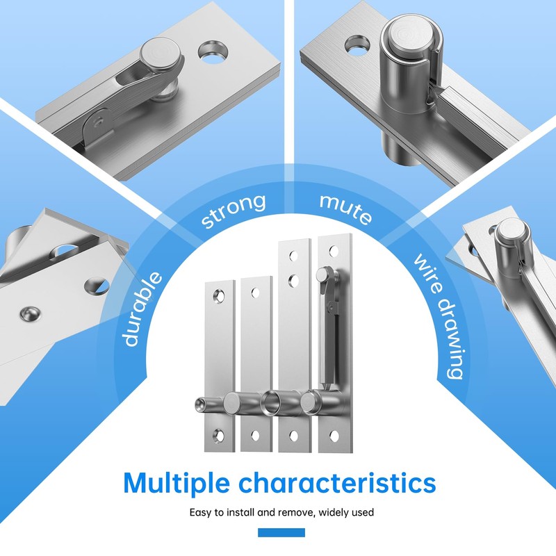 （I Shape 2PCS） Heavy Duty Pivot Hinge for Wood Door,with
