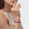 Amethyst Bracelet for Women Natural Gemstone Bracelet 8mm (A: amethyst