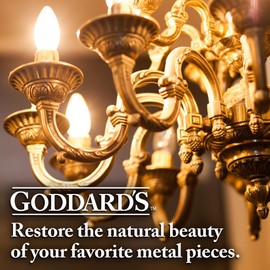 Goddard's Copper & Brass Polish, Copper Cleaner & Brass Cleaner for Long-Lasting Shine, Metal Polish for Pewter, Chrome & More, Metal Polishing Compound (7oz)