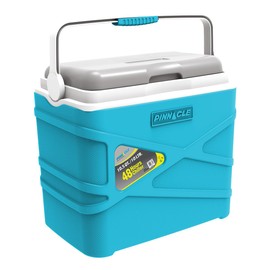 Pinnacle 10 Liter Insulated Cooler Lunch Box -Portable Camping/Picnic Hard Cooler –Coolbox Keeps Cool for 48 hrs. with Ice Retention–Heavy Duty Cooler for Beach, Grill, Travel,Tailgating,Small Blue