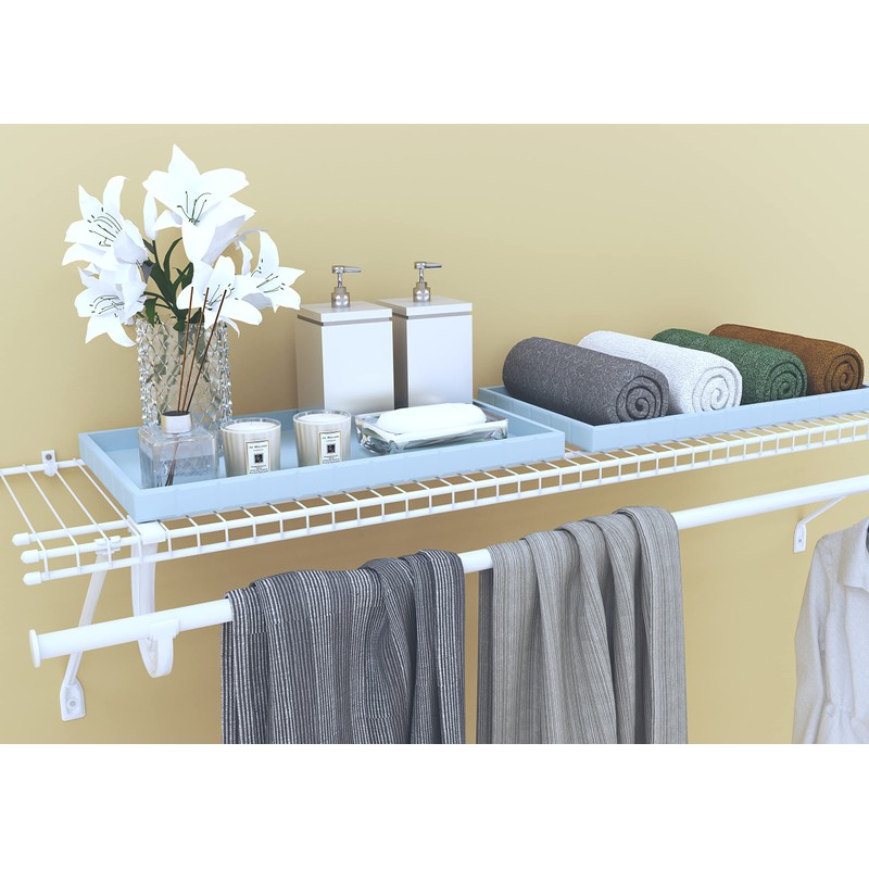 ClosetMaid 5631 SuperSlide Ventilated Shelf Kit with Closet Rod, 4-Foot