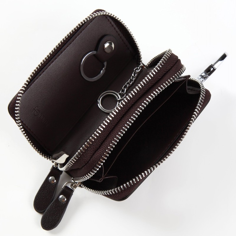 Four Pary Smart Key Case, Bellows Type, Wallet Included, Double