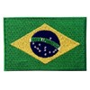 Brazil Flag Crest Brazilian Stick Applique Embroidered Iron On/Sew On
