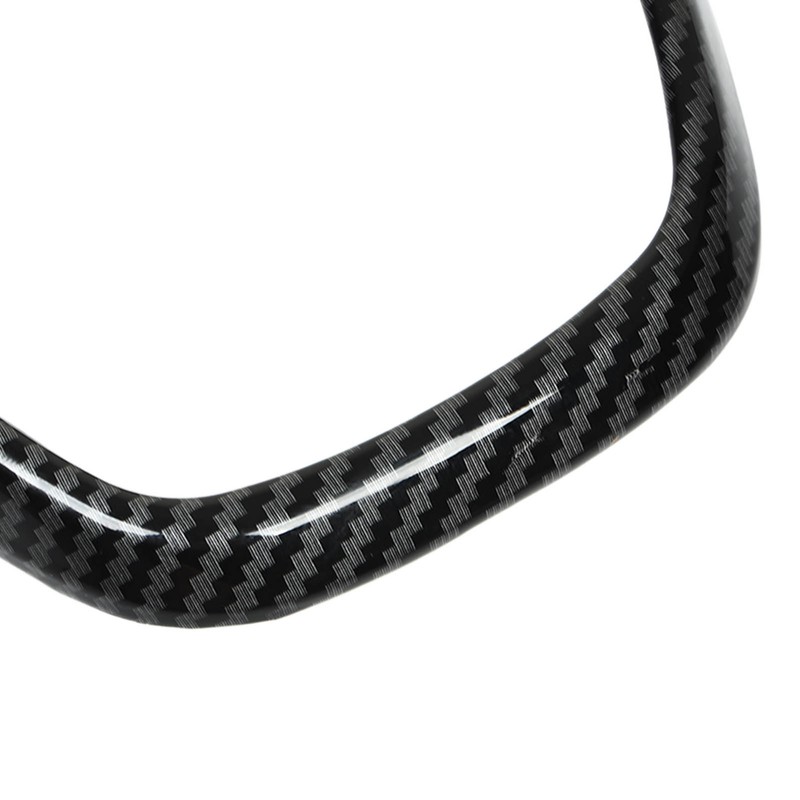 Steering Wheel V Shape Trim Panel Carbon Fiber Style Frame
