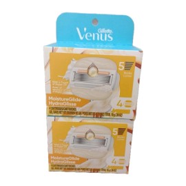 Gillette Venus MoistureGlide Women's Razor Blades, 4pk Bundle (2)