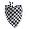 Pañuelo para perro (crema, negro, a cuadros, L)