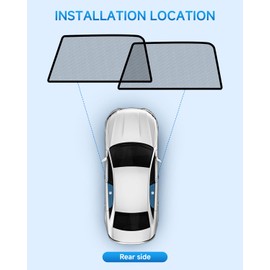 Car Window Shades for Subaru Forester(2019-2024), 2-Pack Rear Window Sun Shades for Baby – Breathable Mesh, UV & Heat Blocker, Privacy Protection for Camping, Travel, Sleep & Nursing