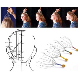 Scalp Massager Head Scratchers Claw Handheld Manually Stainless Steel 1pc