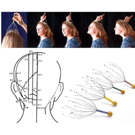 Scalp Massager Head Scratchers Claw Handheld Manually Stainless Steel 1pc