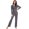 WiWi Viscose from Bamboo Pajamas Set for Women Soft Long