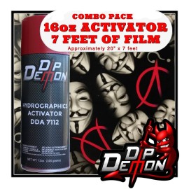 Dip Ape 16oz hydrographic film / activator Anonymous Mask hydro dip dipping wizard