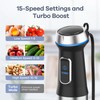 Ganiza Immersion Blender, 6 in 1 Hand Blender Stainless Steel