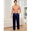 Vulcanodon Mens Plush Warm Pajama Pants, Fluffy Soft Fleece Sleep