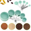 zeyedemo 11PCS Measuring Cups and Spoons Set Durable Stackable Measuring