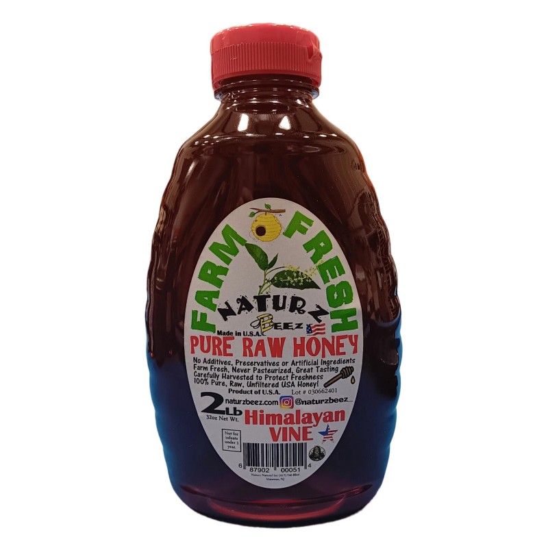 Naturz BEEZ RAW HONEY Himalayan Vine 32oz 907g 2Lb Made