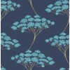 Brewster Home Fashions Kenneth James 2671-22409 Banyan Navy Tree Wallpaper