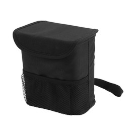 HEROFFIX 1 Stk. Auto-Mülltonne Faltbare Tragbare Mülltonne mit Fass 17x10x18cm Schwarz Oxford-Stoff