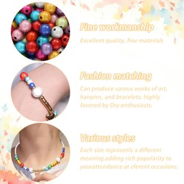 Pack of 60 12 mm Magic Pearls Magic Beads Bracelet Reflective Beads Magic Beads 3D Magic Pearls Reflective Beads Acrylic Beads for Jewellery Making for DIY Jewellery (Mixed Colour)