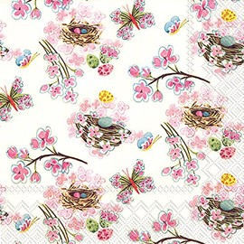 Ideal Home Range 20 Count Luncheon Napkins, Rite of Spring, 6"