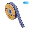 PATIKIL 100 Yards x 1" Christmas Striped Ribbon, Blue White