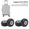 4PCS Suitcase Replacement Wheel PVC and Aluminum Alloy Silent Travel