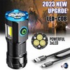 MODOAO Flashlight 3 LED Ultra Strong Light COB LED Flashlight