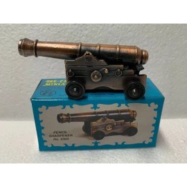 NAVAL CANNON BRONZE DIE CAST METAL COLLECTIBLE PENCIL SHARPENER NEW / BOX