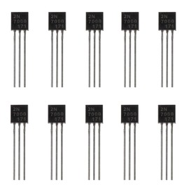 BOJACK 2N7000 MOSFET Transistor 200mA 60V N-Channel Feld Effect Transistor TO-92 (Pack of 100)