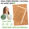 Natural Sponges Kitchen 9Pack ,Eco Friendly Non-Scratch Scrub Sponge,Biodegradable Sisal
