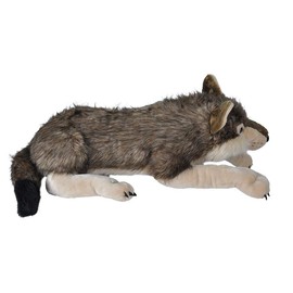 Wild Republic Jumbo Wolf Plush, Giant Stuffed Animal, Plush Toy, Gifts for Kids, 30 Inches