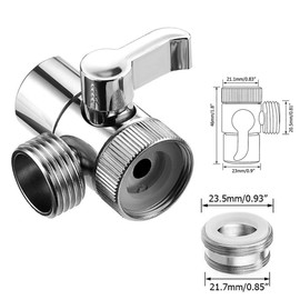 Ymiko Sink Shower Arm Diverter,Faucet Splitter Hair Washing Faucet Converter Adapter Set Replacement Part Faucet Hose for Kitchen Bathroom (Shower Set)