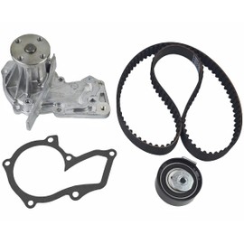 Engine Timing Belt Kit with Water Pump - BE8Z-6268-C & BE8Z-6K254-A - Compatible with Ford Escape/Fiesta/Fusion/Transit Connect/Fiesta Ikon 1.6L L4 (2011-2019)