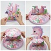 GRULLIN Pink Under the Sea Cupcake Stands, Ocean Baby Shower