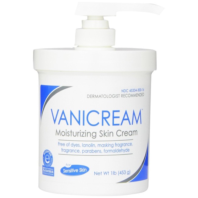 Vanicream Moisturizing Skin Cream with Pump Dispenser, 4 Pound Pack