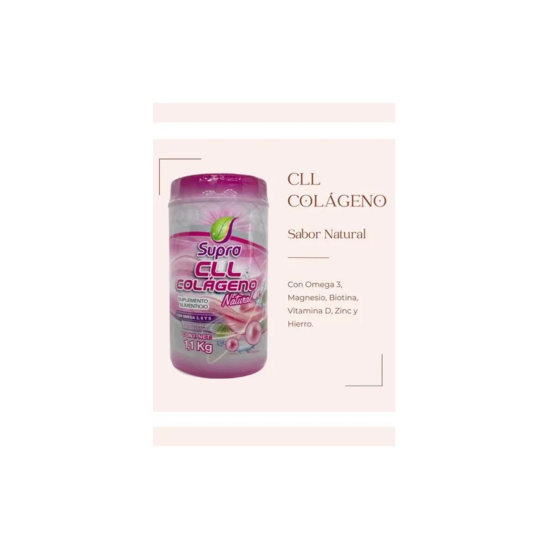 Colágeno Hidrolizado Polvo Con Omega Biotina Magnesio Zinc