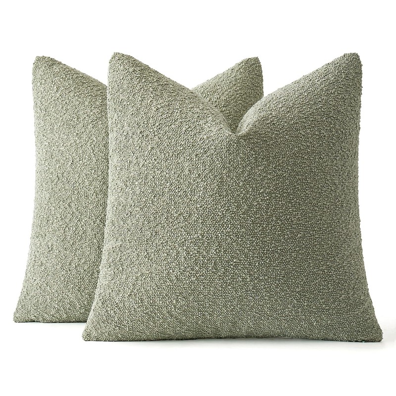 MIULEE 18x18 Inch Decorative Pillow Covers for Couch Bed Set