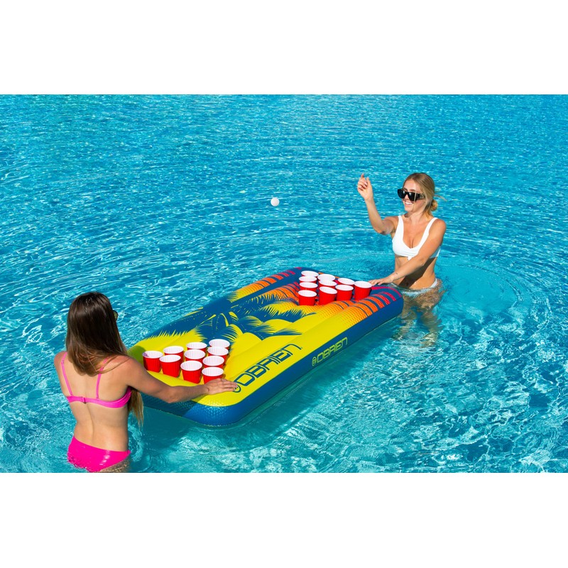 O'Brien Pong Floating Raft for River, Lake, Pool Float with