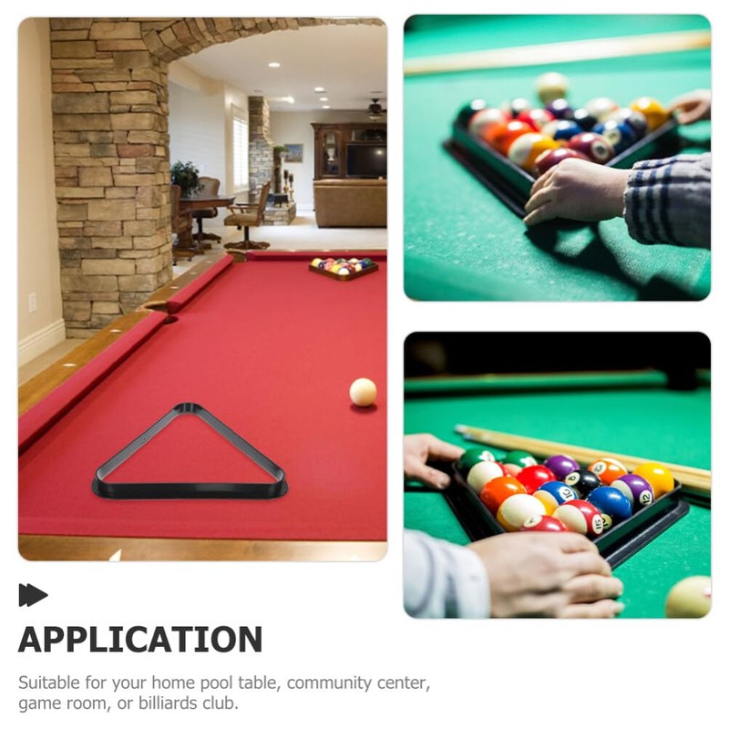 Yardwe Mini Triangle Pool Rack Billiard Ball Triangle Rack Diamond