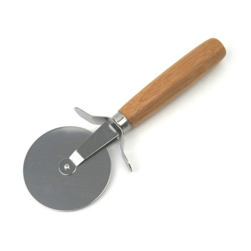 Kesper 58462 Pizza Plate with Pizza Slicer FSC Certified Bamboo