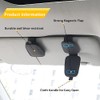 Yuoyar Magnetic Leather Sunglasses Holder for Car - 2 Packs
