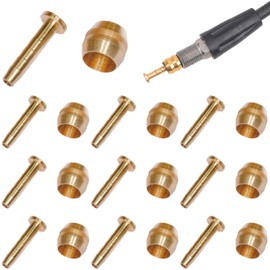 VANSIHO (10 set) Bicycle Brake Olive and Brass Insert Kit - Essential Components for Shimano BH59 Avid Sram Hydraulic Disc Brake Systems