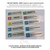 AUA SIGNALETIQUE - Plaque de porte Aluminium brossé imprimé AluSign